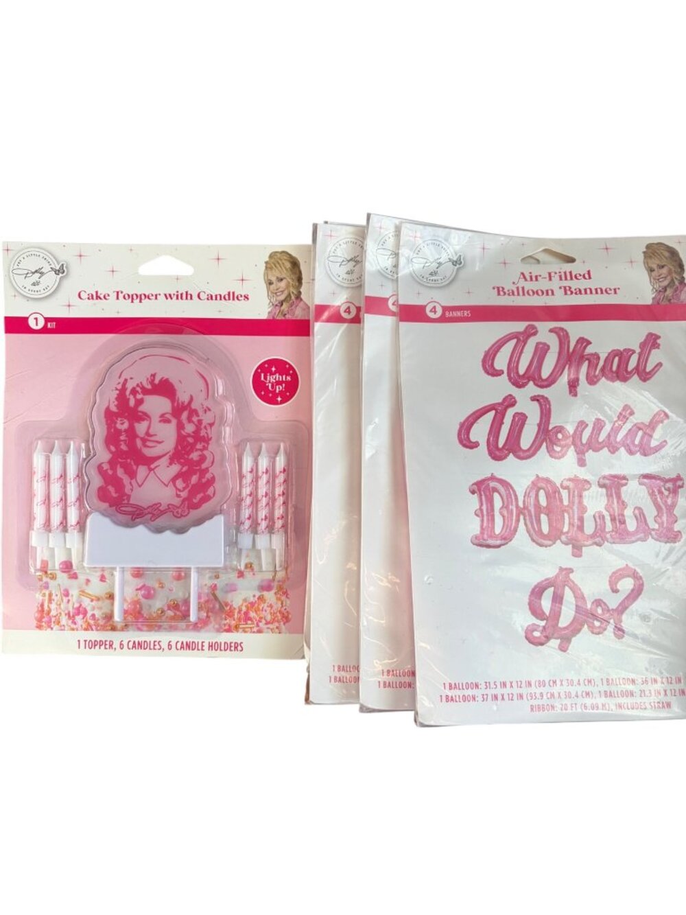 Dolly Parton Party Lot Cake Topper Candles What Would Dolly Do Balloon Banner